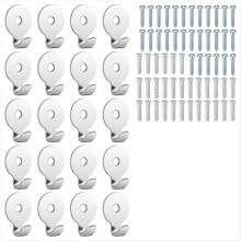 30 Lb Utility Hanger Wall Hook Utility Zinc Plated Keyhole 20Pack