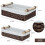 Storage Basket Wicker Baskets for Toilet Tank Top 2PCS 3