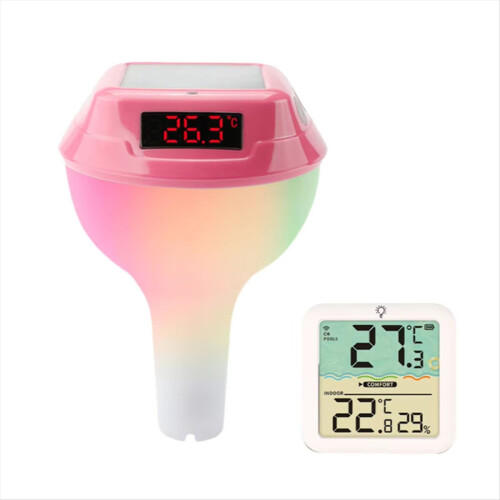Soldriven pooltermometer med LED-display B 1