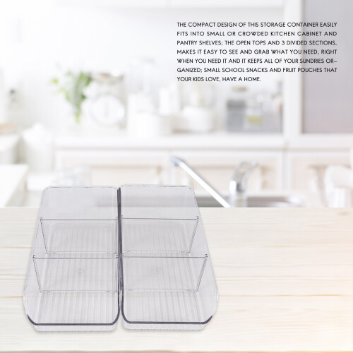 2Pcs Kitchen Storage Organizer - Holds Spice Pouches, Dressing Mixes 2