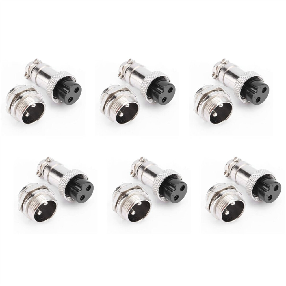 Gx16 Aviation Connector 2-Pin 400V Screw Type Cable Connector 4712746117947