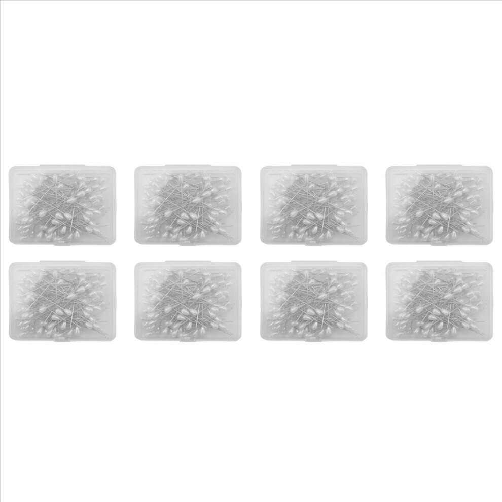 400 Pcs Long Teardrop Pearl Pins Straight Corsage Pins Sewing Pins 4712746118241