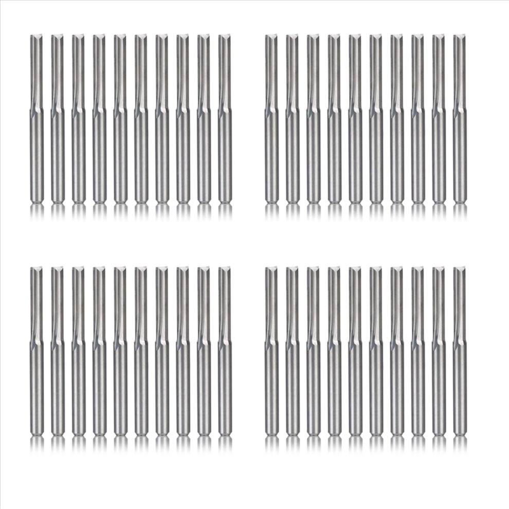 10Pcs 2 Flute Cnc Router Bits 3.175Mm Milling Cutter For Wood Plastic 4712746106149