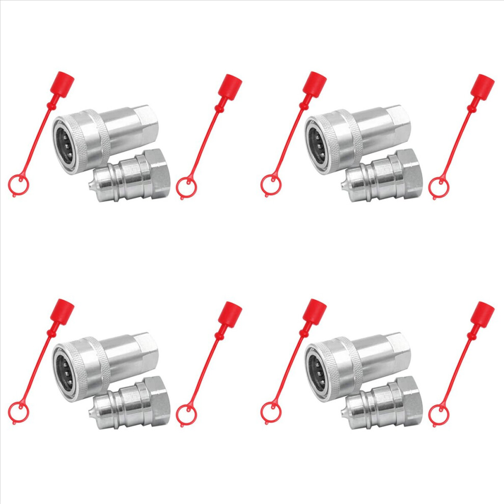 Quick Release Fitting Iso7241-A Npt Hydraulic Coupling Connector 4712746125300