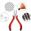1 Pack 45 Steel Jewelry Bead Crimper Tools Crimping Plier 5
