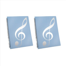 Sheet Music Folder, 60 Pages, Sheet Music/Holder,(Blue)