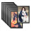 10PCS A5 Magnetic Diamond Art Frames, Frames Black 2