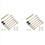 10mm Connectors for CCT Tunable COB LED Strip Light 3 Pin 1