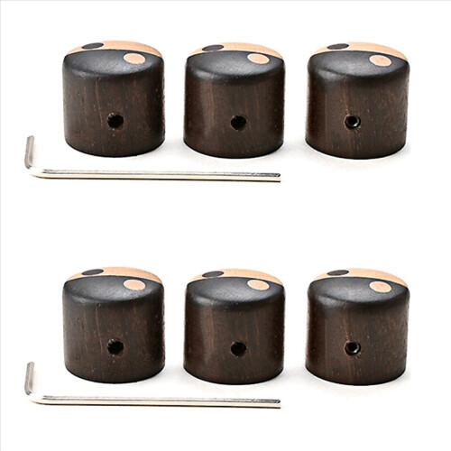 3Pcs Wooden Tone Volume Control Knob Tone Control Knob Set