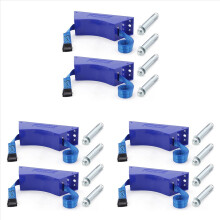 2PCS Propane Tank Holder Cylinder Mounted Bracket with Screws Blue