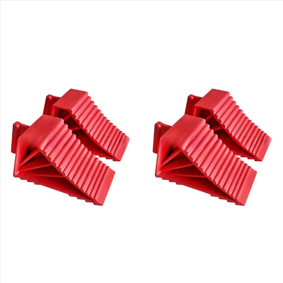 2Pcs Wheel Chocks Plastic Heavy Duty, Tire Chocks For Travel Trailers 4712746126116