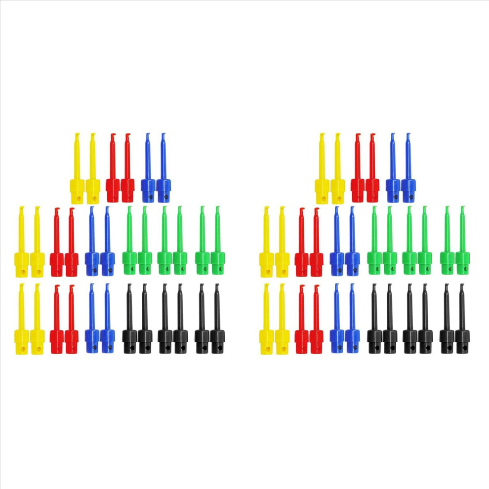 30Pcs Multimeter Wire Lead Test Clip, Electronic Mini Test Probe Set 4712746134357
