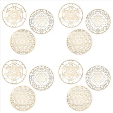 3Pcs/Set Sacred Geomtry Wall Art Set Wooden Wall Art, Sacred Geometry
