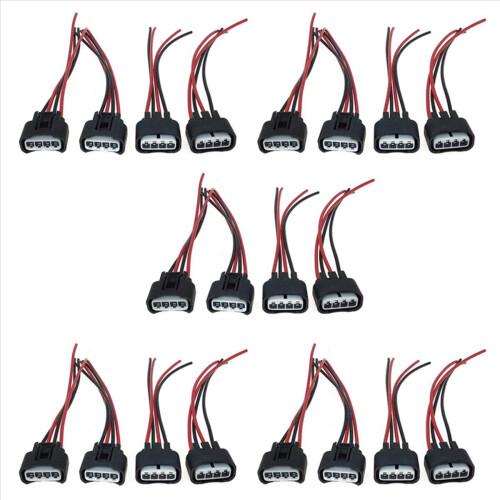 4PCS Ignition Coil Female Connector Plug for