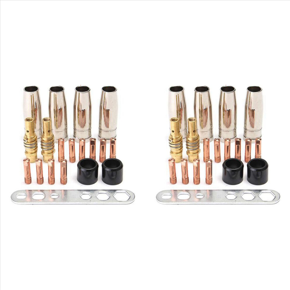 19Pcs Nozzle Contact Tips Holder For Mig Welder Torch Contact 15Ak 4712746134340