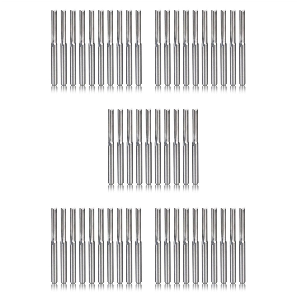 10Pcs 2 Flute Cnc Router Bits 3.175Mm Milling Cutter For Wood Plastic 4712746132711