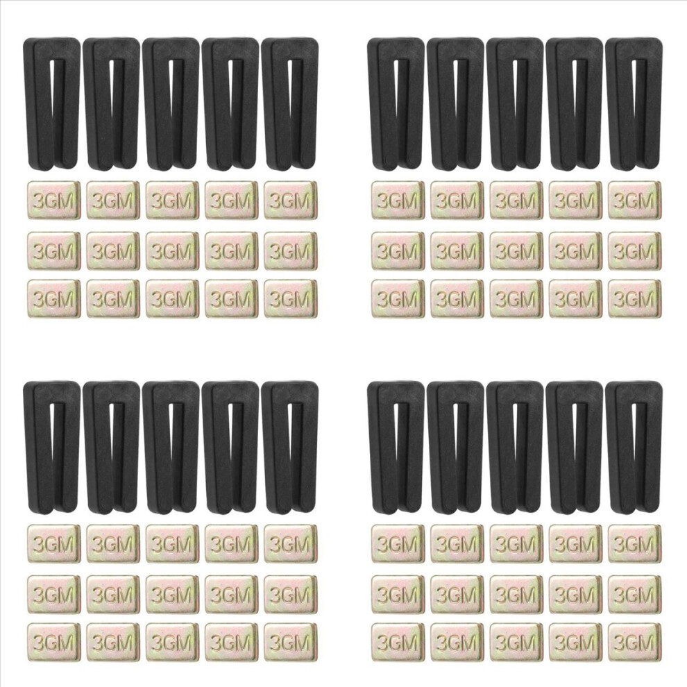 20Pcs Ceiling Fan Blade Kit,Including 5Pcs Clips & 15Pcs 3G Weight 4712746132001