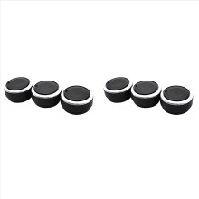 3Pcs AC Switch Knob Air Conditioning Heat Control Knobs Black