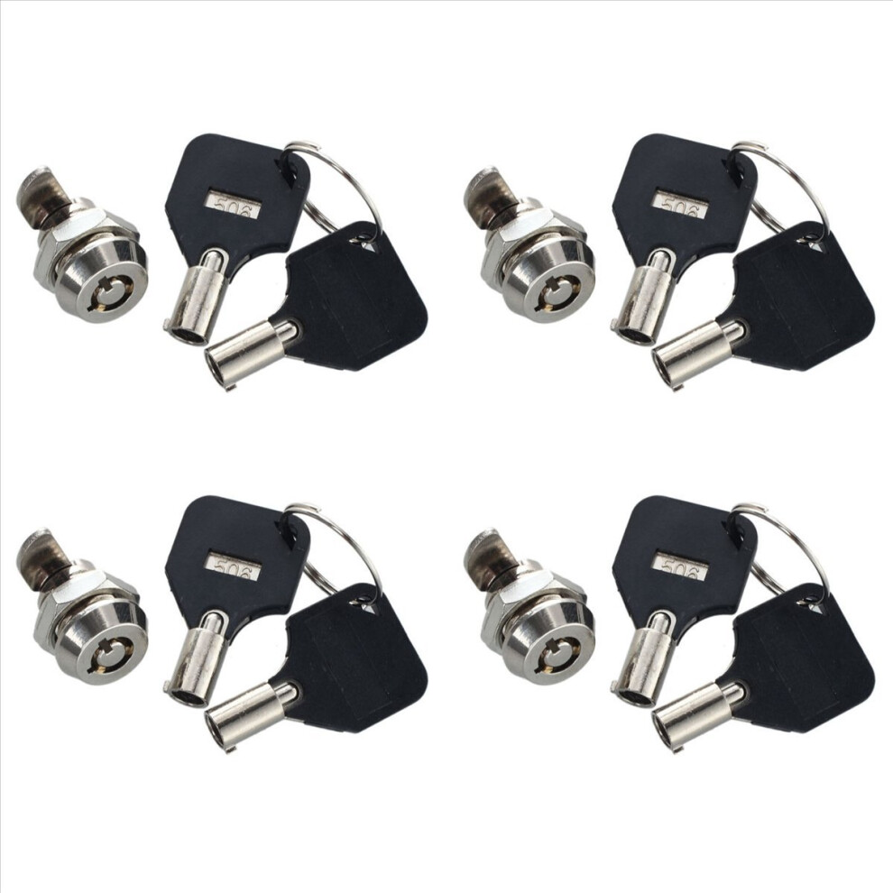 12Mm Threaded Keyed Quarter Turn Cam Lock For Drawer Box Locker 4712746162657