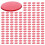 100pcs Clear Red Plastic Bingo Chips 1.9cm 1