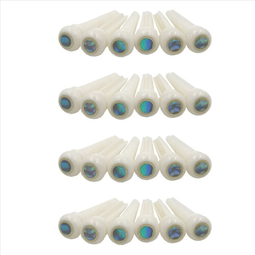 Guitar Bone Bridge Pins with 5.3mm Position Abanlone Dot