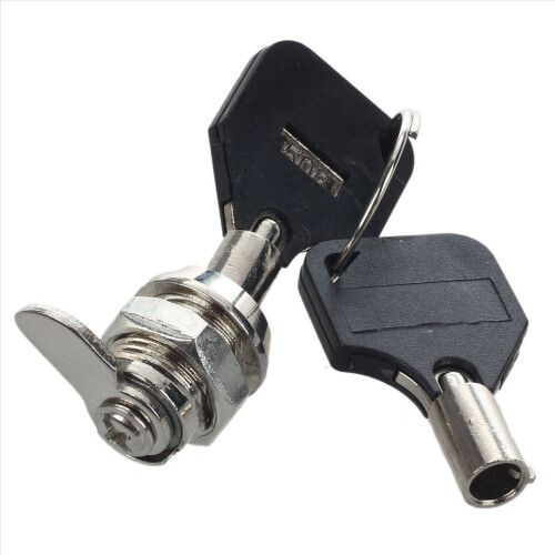 12mm Threaded Keyed Quarter Turn Cam Lock for Drawer Box Locker 2