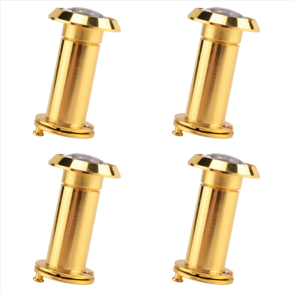 200 Degree Retractable 36-58Mm Security Door Peephole + Cover, Gold 4712746147562