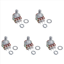 1 pcs silver metal B50K 50K ohm 6-pin dual trim potentiometer