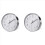 Modern Silent Wall Clock for Home Office Kitchen (25cm, Silver) 1