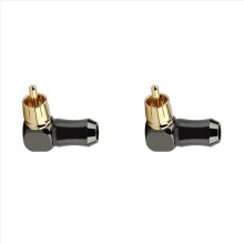 1Pcs Connector Audio Plug Male 90 Degree Right Angle Elbow