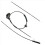 3PCS Engine Hood Release Bowden Cable Wire for X5 E53 2000-2007 2