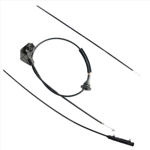 3PCS Engine Hood Release Bowden Cable Wire for X5 E53 2000-2007 1
