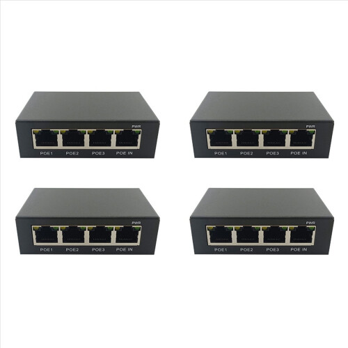 4 Port Gigabit POE Extender 100/1000M Network Switch Extender