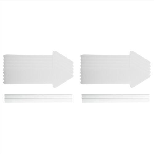 5 Pack White Blank Wedding Directional Yard Signs, Yard Signs