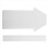 5 Pack White Blank Wedding Directional Yard Signs, Yard Signs 2