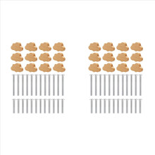 Beech Wood Drawer Knobs Cloud-Shaped Wooden Dresser Pulls