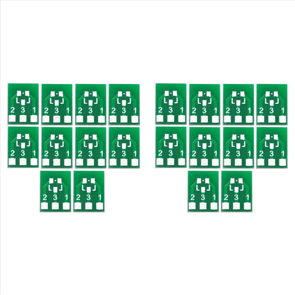 10Pcs Sot23 Sot23-3 Turn Sip3 Double-Side Smd Turn Dip Sip3 Adapter 4712746136801