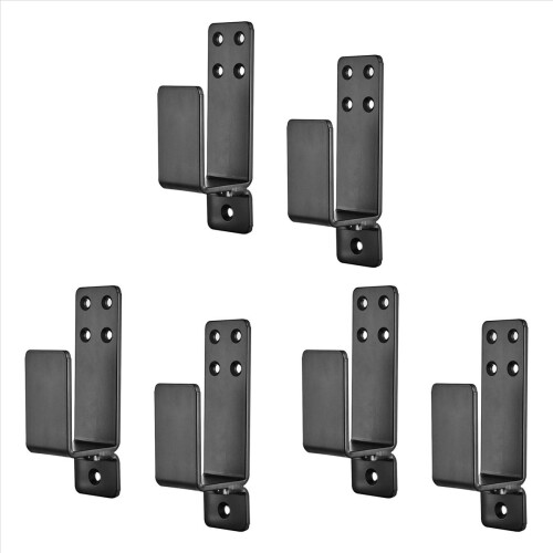 Door Brackets,2 Pack Drop Open Bar Holder for Home Security