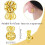 3-Pairs Earring Backs,Earring Backs Lifter (Gold) 4