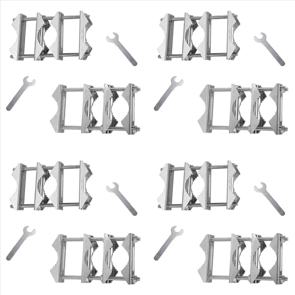 2 Pcs Double Antenna Mast Clamp With Bolts Mast To Mast Clamp 4712746140389