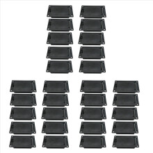 10Pcs 9V Battery Box with 9 Volt Battery Clip for Guitar Bass Pickup