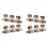 2Pcs 1:15 Classical Silver Guitar Tuner Tuning Machine Heads Keys 1
