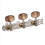 2Pcs 1:15 Classical Silver Guitar Tuner Tuning Machine Heads Keys 6