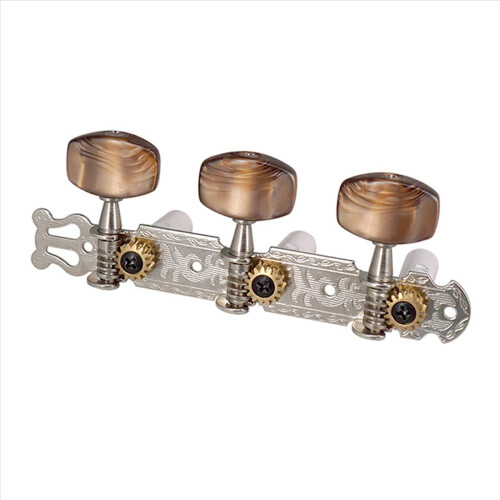 2Pcs 1:15 Classical Silver Guitar Tuner Tuning Machine Heads Keys 1