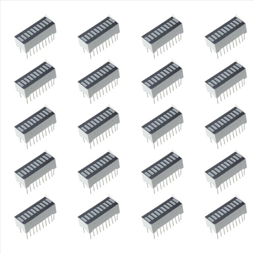 5 Stueck 10 Segment Digital Rote LED Balkenanzeige Bar Display