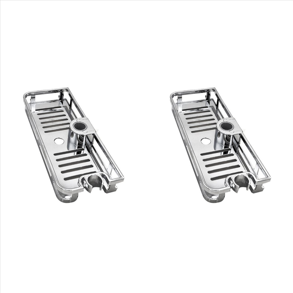 Lifting Shower Shelf Rectangle Detachable Storage Tray Rack (25mm)-image-OPC-PMGFC7R-NEW