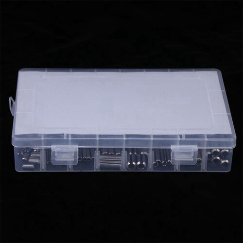280Pcs Stainless Steel Slotted Spring ,Split Spring with Box 2