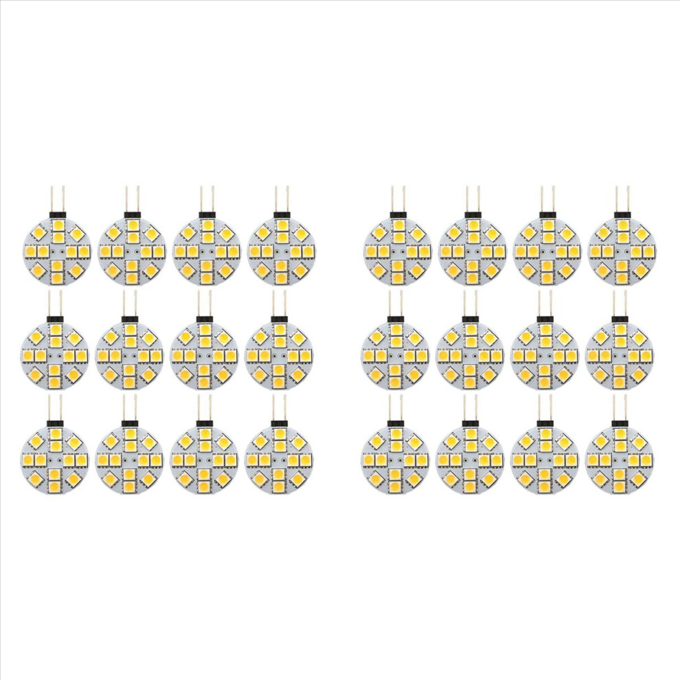 12PCS G4 Puck Lights LED Bulbs Side Pin Base G4 5050 12SMD,Warm White-image-OPC-PMGFCCW-NEW