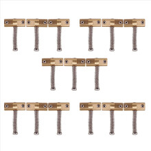 Guitar Compensated Bridge Brass Saddles Set for TL 6 Strings(3Pcs)
