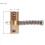 Guitar Compensated Bridge Brass Saddles Set for TL 6 Strings(3Pcs) 4